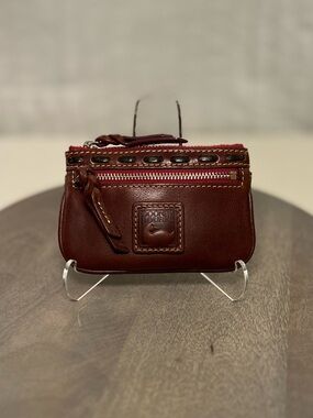 Dooney and Bourke Florentine Small Coin Case in CHESTNUT
